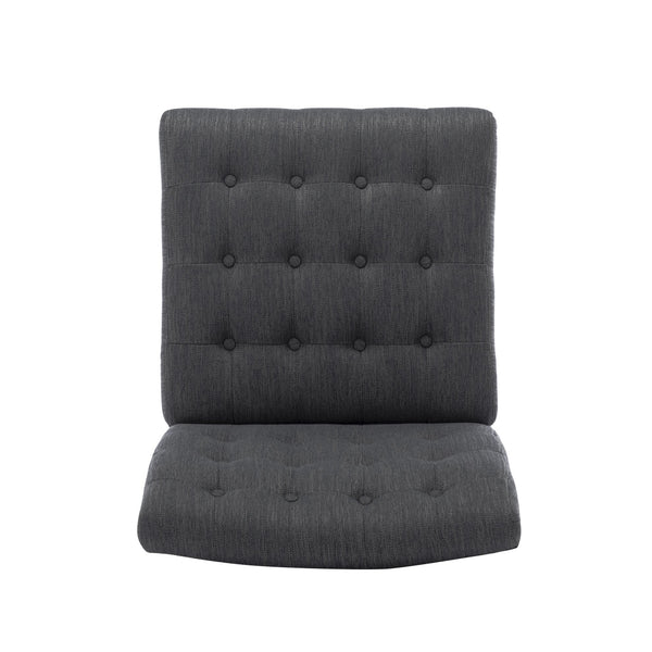 English Elm Accent Slipper Chairs Set of Two Button Tufted Plush Upholstered Living Room Pair 70752.00