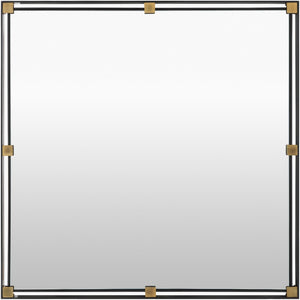 Surya Casimir Square Wall Mirror 36 Inch Handcrafted Frame for Entryway or Living Room CASI001-36361