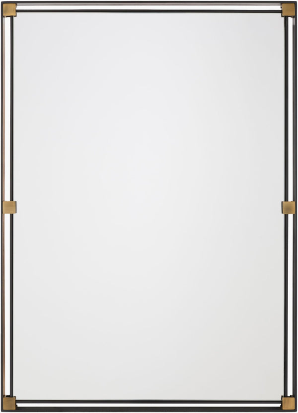 Surya Casimir Arched Wall Mirror with Ornate Frame for Entryway Living Room Bedroom CASI002-42301