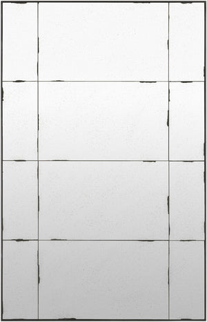 Surya Castellon Rectangular Wall Mirror Slim Profile Architectural Statement for Entryways Bedrooms CAST002-48301
