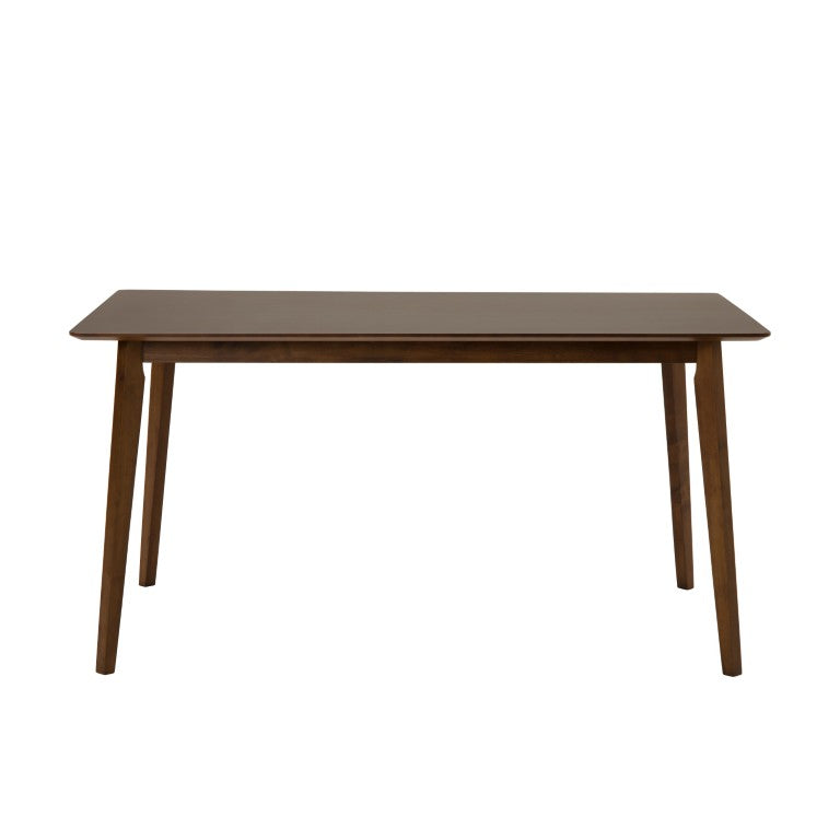 VIG Furniture Castillo Modern Walnut Dining Table — Compact Rectangular 59" X 35" Seats 4-6, Sturdy Walnut Finish VGMA-MIT-5303