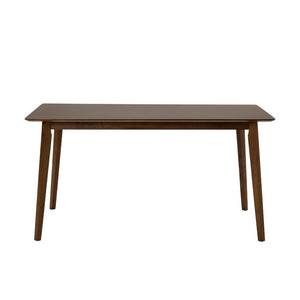 VIG Furniture Castillo Modern Walnut Dining Table — Compact Rectangular 59" X 35" Seats 4-6, Sturdy Walnut Finish VGMA-MIT-5303
