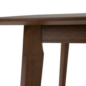 VIG Furniture Castillo Modern Walnut Dining Table — Compact Rectangular 59" X 35" Seats 4-6, Sturdy Walnut Finish VGMA-MIT-5303