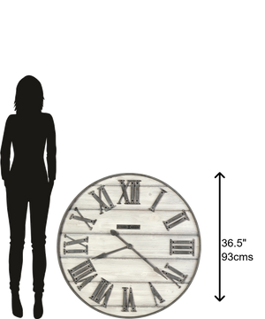 Hekman Furniture 625743 West Grove Oversized Wall Clock - Antique Style, Roman Numerals, Perfect Gift For Home Decor  West Grove Gallery Wall Clock 625743