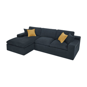 English Elm Cloud Sectional Sofa High Density Foam Deep Seat Modern Living Room Couch W5568S00003