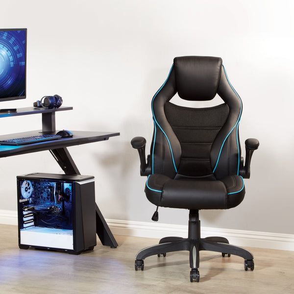 OSP Home Furnishings Xeno Gaming Chair Blue