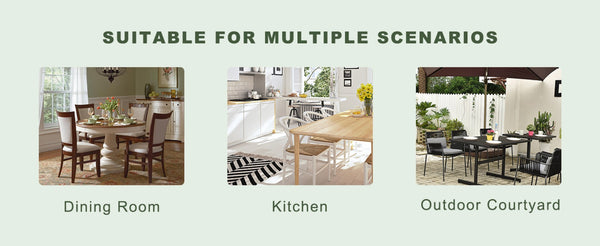 English Elm Table Set With Modern Transparent Glass Top & 4 Light Gray Linen Dining Chairs For Stylish Spaces W1151S03669-GIGA