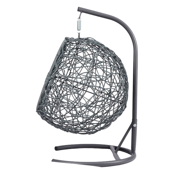 English Elm Cat Swing Bed With Stand & Removable Cushion - Stylish Egg Chair For Cozy Naps & Playtime Fun! W2500P283880