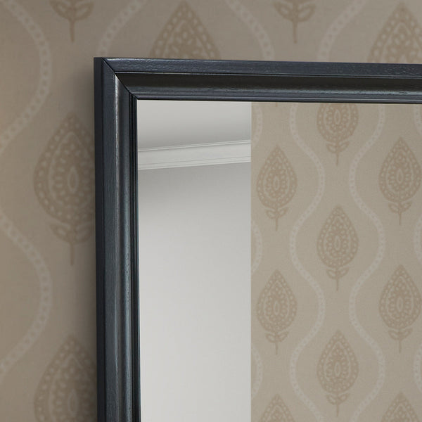 English Elm Madrid Contemporary Decorative Wall Mirror with Unique Shaped Frame, Laminate Wood Grain Finish, 37x46 inchesMadrid Contemporary Decorative Wall Mirror with Unique Shaped Frame, Laminate Wood Grain Finish, 37x46 inches Black 3 L x 49 W x 39 H B078P286061