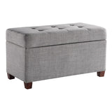 OSP Home Furnishings Storage Ottoman Dove