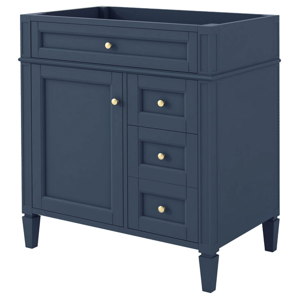 English Elm 30'' Modern Bathroom Vanity Cabinet – Stylish Storage With 2 Drawers, Tip-Out Drawer & Adjustable Shelf N710P250685C