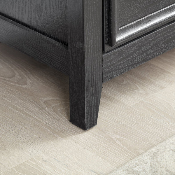 English Elm Modern 5 Drawers Dresser with Smooth Glide Drawers, Stylish Metal Handles & Unique Stable Feet Organizer for Bedroom and Living Room Storage (45.87"L x 20.08"W x 11.03"H) Black W2275P149804