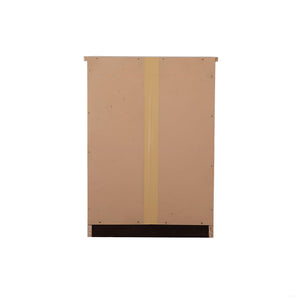 English Elm Contemporary Wenge Nightstand with Drawer and Sleek Modern Design, Durable Particleboard Storage Nightstand Brown 6.5 L x 17.91 W x 25.98 H B078112069