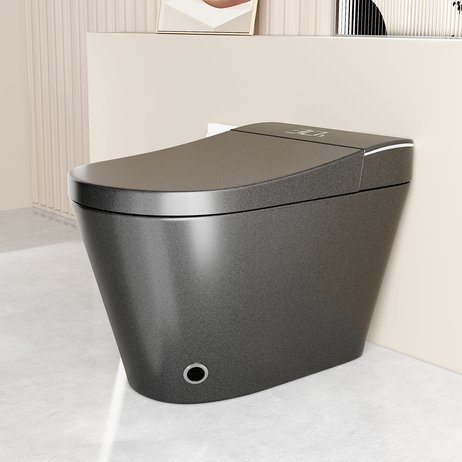 English Elm Unique Intelligent One-piece Toilet with Integrated Bidet Heated Seat and Auto Lid Grey W3133P414566