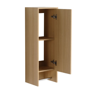 English Elm 12 Inch Wall Mounted Oak Storage Cabinet Soft Close Door for Bathroom or Study W1972P457945