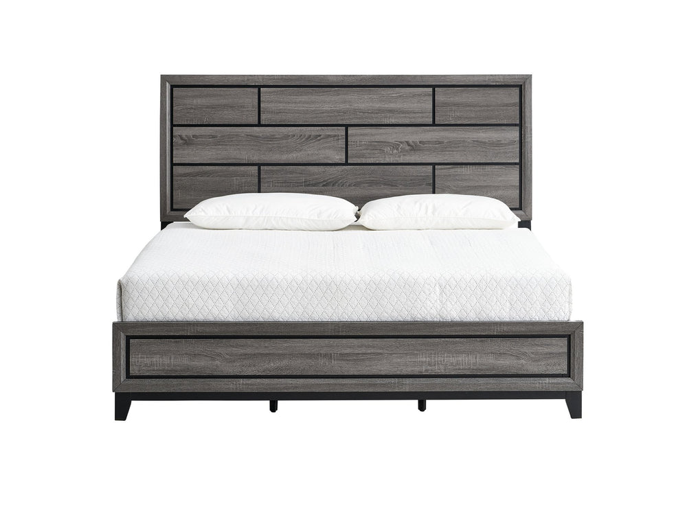 English Elm Glasgow King Bed In Striking Gray Finish – Modern Design With Under-Bed Storage & Sturdy Support B078S00632
