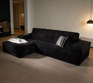 English Elm Boneless Cloud Sectional Sofa Deep Seat Chenille Modular L Shaped Living Room Couch W3955S00014