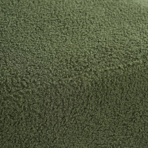 English Elm 26" Boucle Lounge Chair Solid Wood Frame Woven Texture Minimalist Seat for Any Room Green N767P408732D