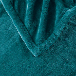 JLA Home Beautyrest - Throw Oversized Heated Throw with Secure Comfort Tech, Low EMF, Ultra-Soft Plush, 3 Heat Settings, 5-Year Warranty Teal BR54-1924