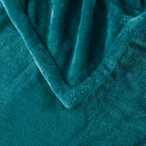 Beautyrest Heated Plush Casual Throw BR54-1924 Teal