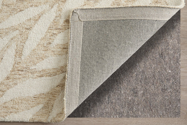 Feizy Rugs Wallace Hand-tufted Wool Rug - Durable, Stylish Floral & Botanical Design For Modern Interiors Tan,Ivory Wool Wal8a37fbge000f00