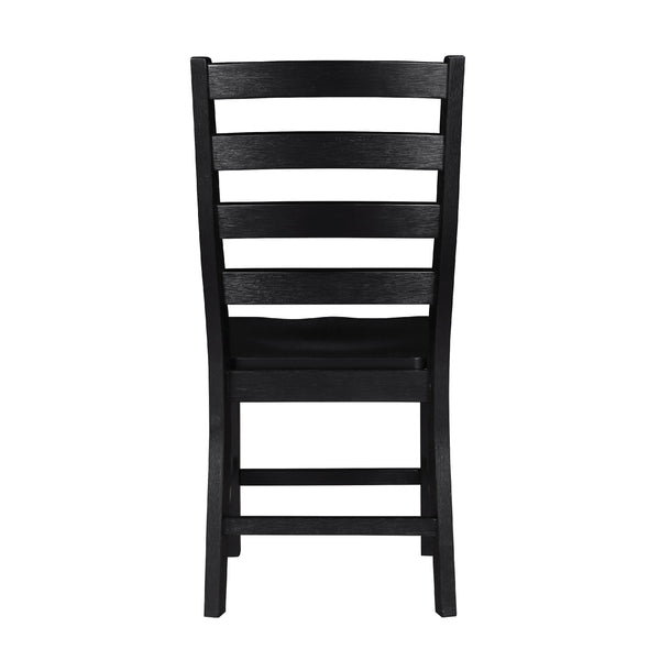 English Elm Reddy Ladder Back Wood Dining Chairs Set of Two Farmhouse Style with Oak Grain Detail B056P417035