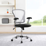 OSP Home Furnishings Gianna Task Chair White/Linen Black