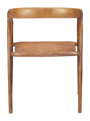 Zuo Modern Ziran Dining Chair Set Of 2 - Modern Elm Wood Design In Rich Walnut Finish For Elegant Dining Spaces Walnut Elm Wood 110549-zuo-modern