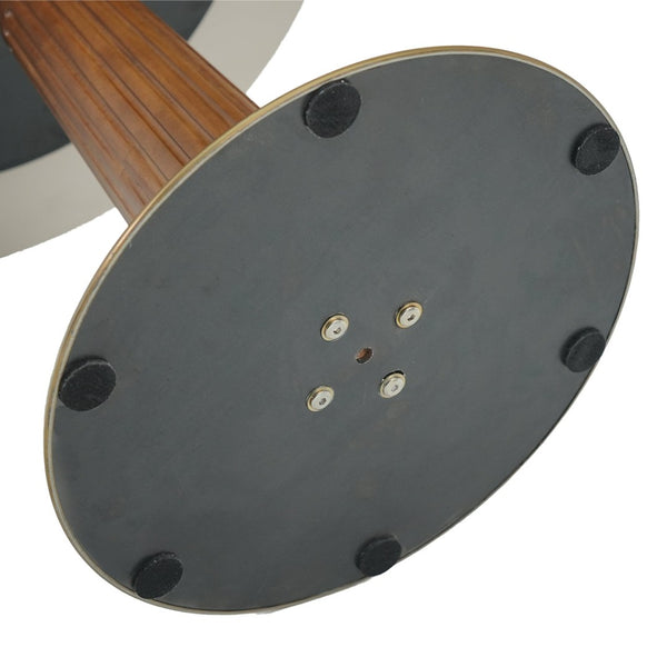 English Elm Modern Square Dining Table - 33.5" Sintered Stone With Wooden Legs & Gold Base For Small Spaces P2 W1535S00576-GIGA