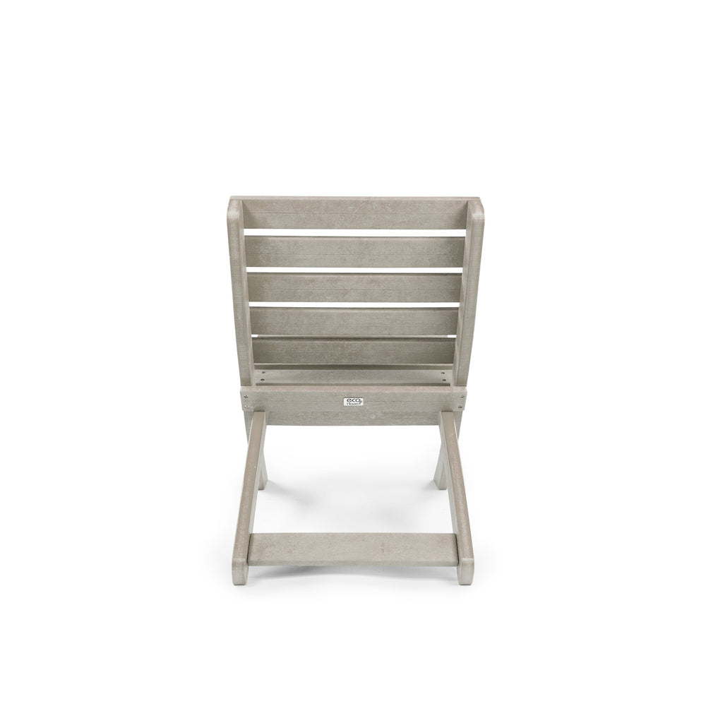 English Elm Grandcourt Recycled Hdpe Outdoor Folding Chair with Marine Grade Hardware for Patio Use Sand B2745P409675