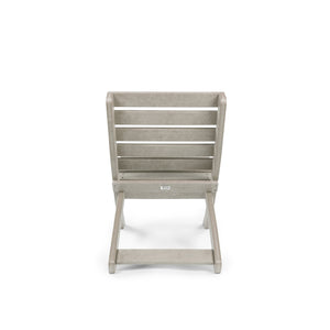 English Elm Grandcourt Recycled Hdpe Outdoor Folding Chair with Marine Grade Hardware for Patio Use Sand B2745P409675