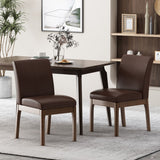 Christopher Knight Home® - Noble House - Kwame Mid Century Modern Upholstered Dining Chairs - Set of 2