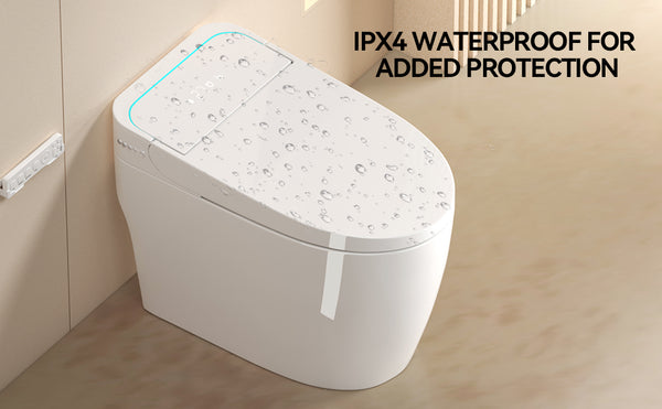 English Elm Unique Smart One Piece Toilet Bidet Combo with Auto Lid Warm Air Dryer Heated Seat W3133P476384