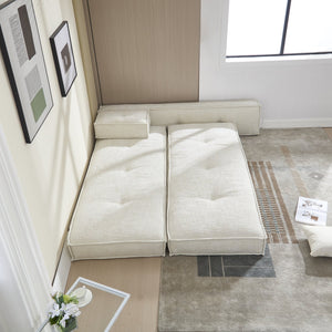 English Elm Coolmore Modular Chenille Sofa - Versatile Space-Saving Design With Side Pockets For Easy Storage W1152P320324