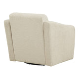 OSP Home Furnishings Cassie Swivel Arm Chair Linen