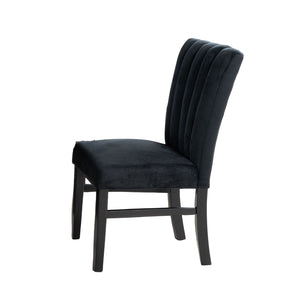 English Elm Contemporary Northall Arm Chair with Sleek Upholstery and Minimalist Profile for Modern Dining Spaces Black 39 L x 22 W x 14 H B2741P406131