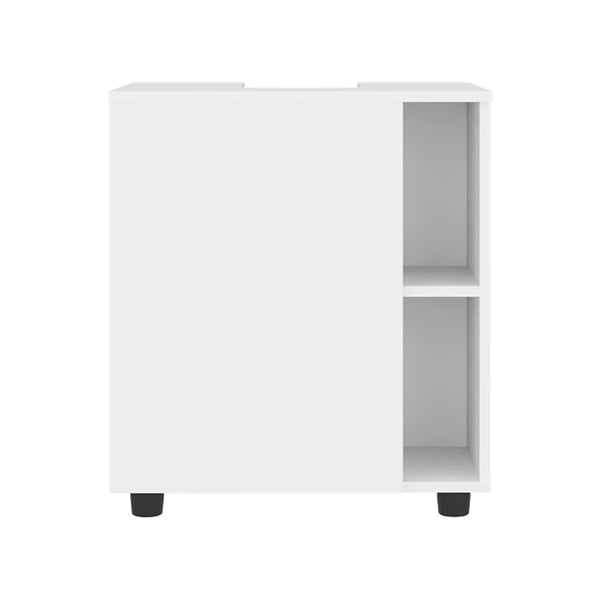English Elm Pascuale Compact 22" Under-Sink Cabinet with Cut-Out Back, Double Doors & Open Side Shelves for Organized Bathroom Storage B070P363818