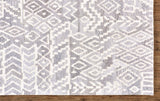 Feizy Rugs Asher Wool/Viscose Hand Tufted Bohemian & Eclectic Rug Gray/White 12' x 15'