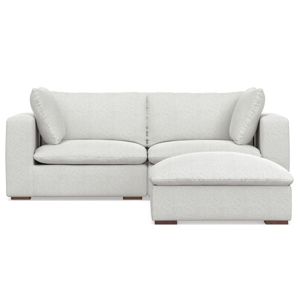 English Elm Jasmine 2-Piece Sofa & Ottoman Set - Modern Comfort, Durable Craftsmanship, Perfect For Living Rooms B136P199255