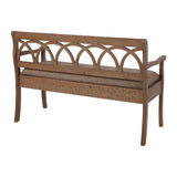 OSP Home Furnishings Coventry Storage Bench Distressed Toffee