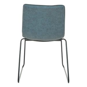 OSP Home Furnishings Halo Stacking Chair  - Set of 2 Navy