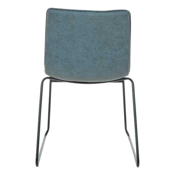 OSP Home Furnishings Halo Stacking Chair  - Set of 2 Navy