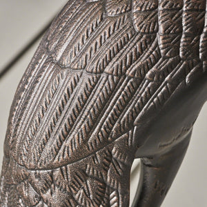 English Elm Christopher Knight Home® - Bird Antique Bronze Rust‑Proof Aluminum Crane Garden Statues Set of 2 — Handcrafted, Weather‑Resistant Elegance for Patio (43" Tall) 62909.00SHNCOP_62910.00SHNCOP