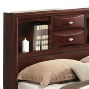 English Elm Ireland Espresso Finish Platform Bed With Ample Storage For Organized, Stylish Bedrooms B2726S00393