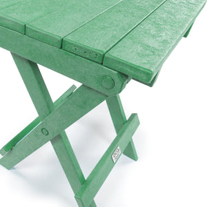 English Elm Riverstone Recycled Hdpe Folding Outdoor Bistro Table Weatherproof Patio Balcony Green B2745P409704