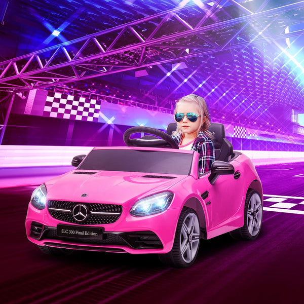 English Elm Aosom Mercedes Slc 300 Kids Ride on Electric Car with Remote 12v Battery Powered W2225P200561