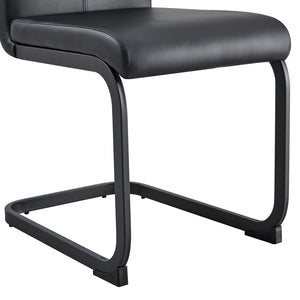 English Elm Table And Chair Set - Modern White Grain Spliced Dining Table With 8 Black Pu Chairs & Storage Function W1151S04275-GIGA