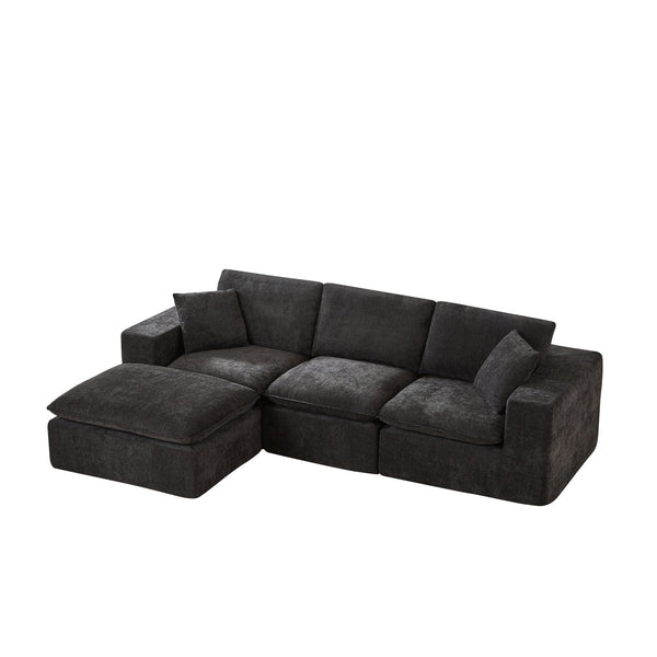 English Elm Modern Chenille Cloud Sofa - Cozy, Configurable Comfort For Stylish Living Rooms, Apartments & Offices W3396S00039