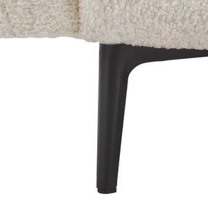 English Elm Oversized Sherpa Loveseat Sofa - Plush 2-Seater With Metal Legs & Pillows For Modern Living Spaces W542S00052-GIGA