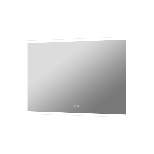 English Elm Aurorium Frameless Led Vanity Mirror with Defogger and Touch Controls for Spa Bathrooms B2731P478348